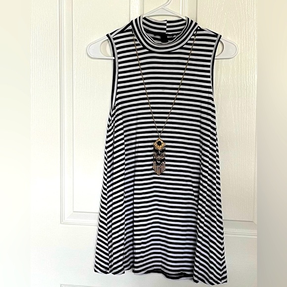 BCX Women’s Striped Tank - Picture 1 of 3